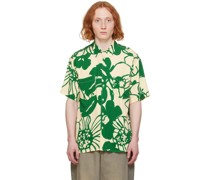 Off-White & Green Mitchum Shirt