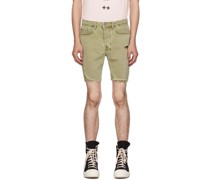 Green Chopper Outback Denim Shorts