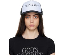 White & Black 'Trophy Wife' Trucker Cap