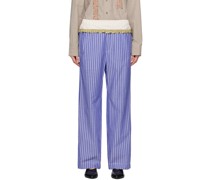 Blue Patchwork Trousers
