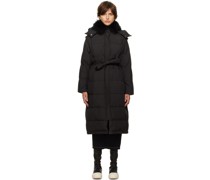Black Quilted Down Jacket