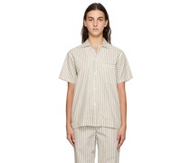 Off-White Striped Pyjama Shirt