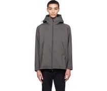 Gray Hooded Jacket