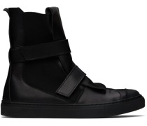 Black Velcro Strap Sneakers