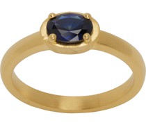 Gold Sapphire Amer Ring