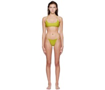 SSENSE Exclusive Green Halter Bikini