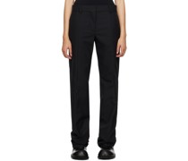 Black Wound Trousers