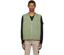 Green Garment-Dyed Vest