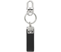 Black & Silver 4G Classic Keychain