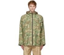 Reversible Khaki & Brown Camo Hooded Jacket