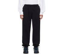 Black Relaxed-Fit Sweatpants