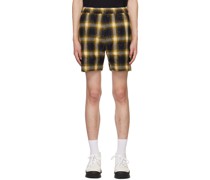 Yellow Quilted Shorts