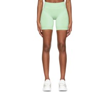 Green Nylon Sport Shorts