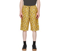 Yellow Peanuts Edition Shapes Shorts