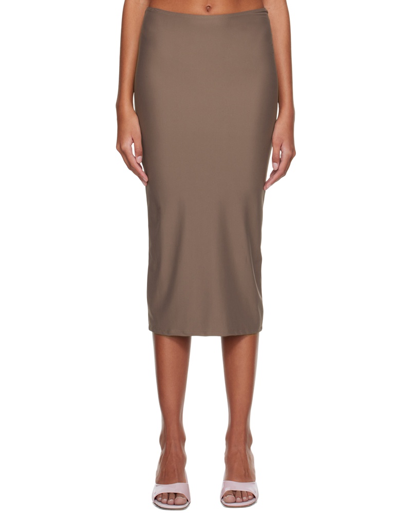 BINYA Damen SSENSE Exclusive Brown Mayo Miniskirt
