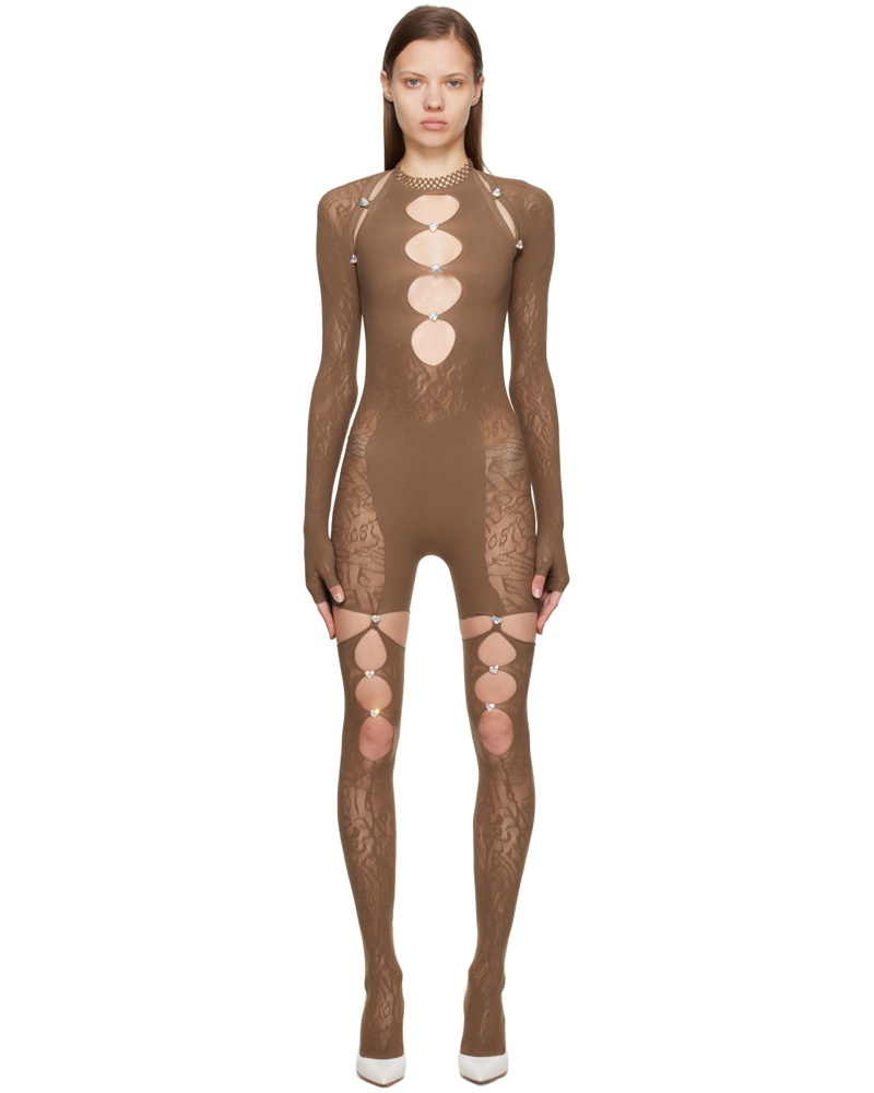 Poster Girl Damen Brown Isamaya Jumpsuit