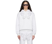 Gray Butterfly Hoodie