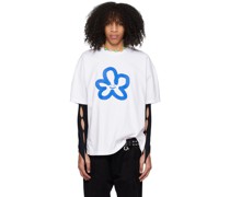 SSENSE Exclusive White Smiley Star T-Shirt