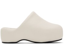 White Vegan Bubble Clog