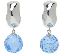 Silver & Blue Anthony Bianco Edition Small Cleo Earrings