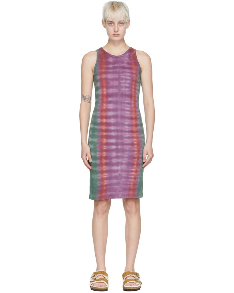 Raquel Allegra Damen Purple Cotton Mini Dress