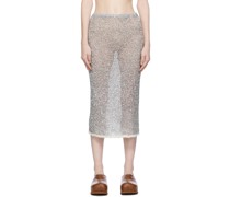 Silver Tempe Midi Skirt