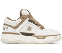 White & Brown MA-1 Sneakers