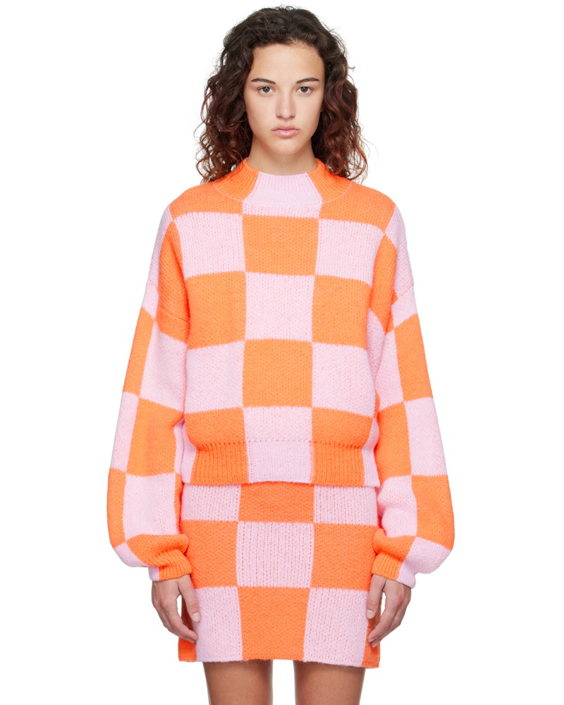 Stine Goya Damen Orange & Pink Adonis Sweater
