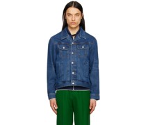 Blue Eat Me Denim Jacket