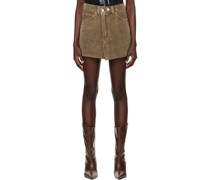 Brown Cover Miniskirt