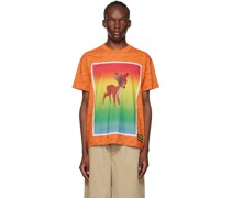 Orange Beni Bischof Edition Rainbow Deer T-Shirt