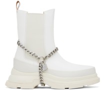 White Gao Chelsea Boots