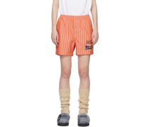 Orange Tommy Jeans Edition Striped Boxer Shorts