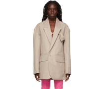 Beige La Montagne 'La Veste Yuco' Blazer