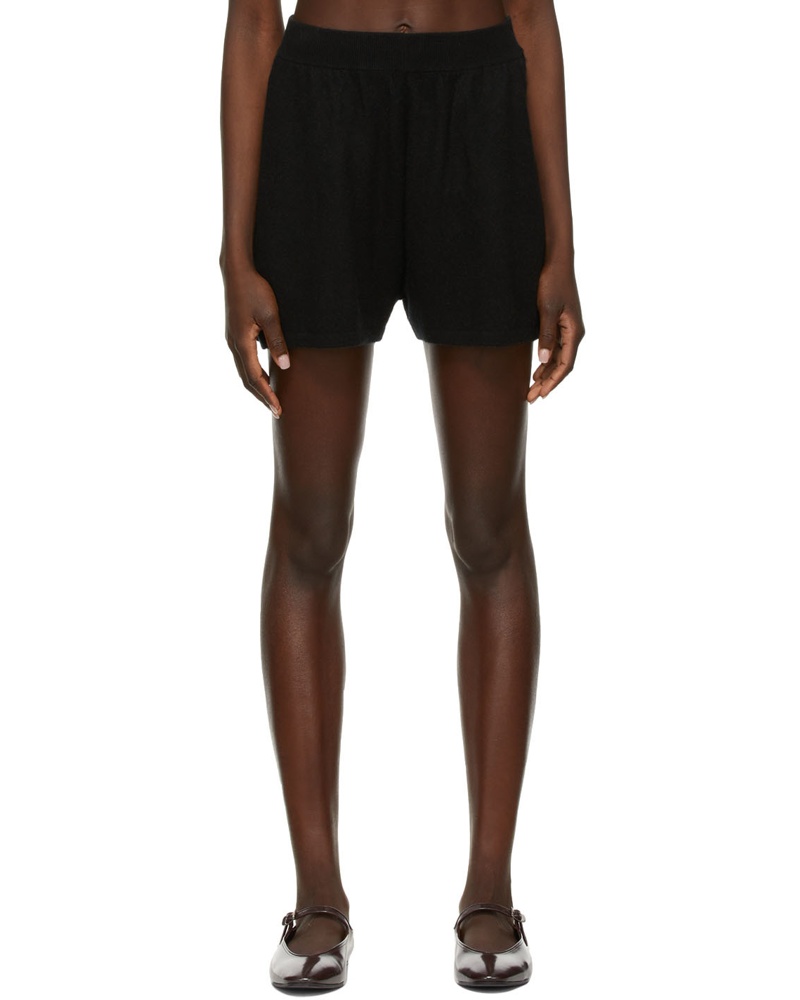 Frenckenberger Damen Black Cashmere Big Boxers