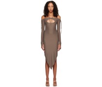 SSENSE Exclusive Brown Fuente Midi Dress
