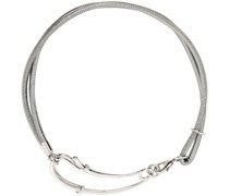 Silver Safety Lacet Necklace