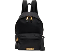 Black Lettering Logo Backpack