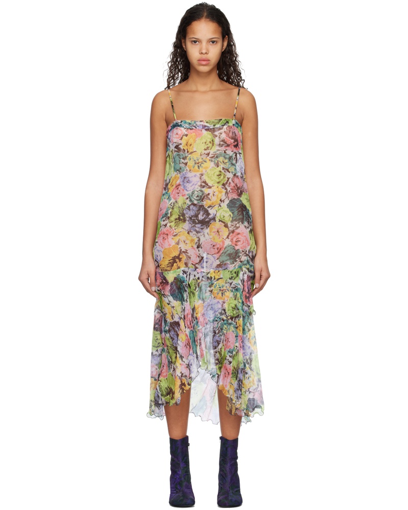 Dries van Noten Damen Multicolor Dreya Midi Dress
