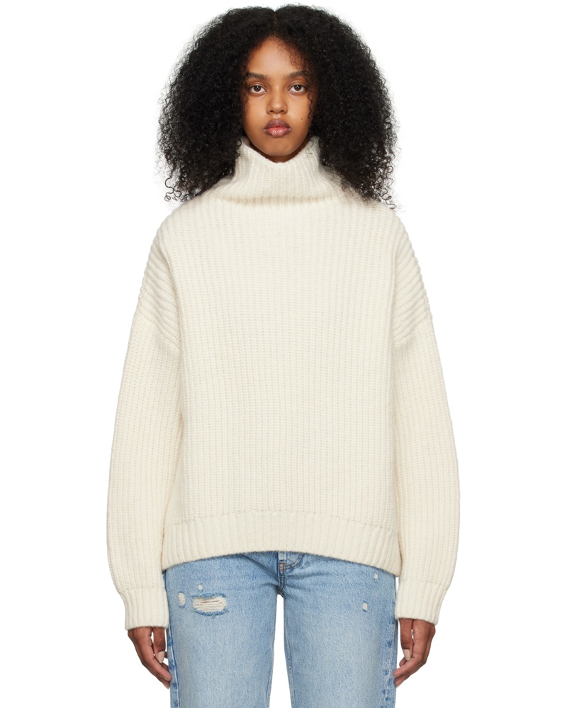 Anine Bing Damen Off-White Sydney Turtleneck