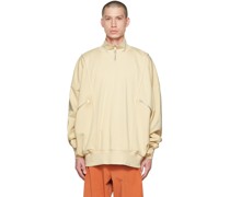 Beige Rossbert Half-Zip Sweatshirt