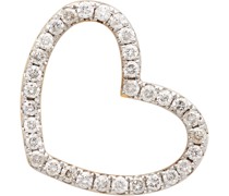 Gold Puce Coeur Single Earring