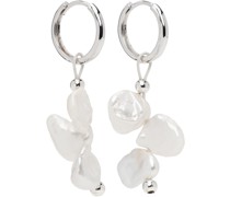 Silver Pearl Baba Triple Baby Earrings