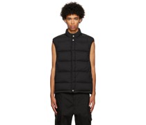 Black Quilted Down Vest