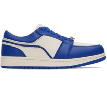 Blue Square Toe Sneakers
