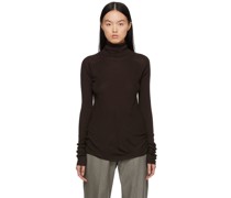 Brown Spell Turtleneck Sweater