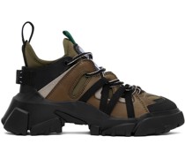 Black & Khaki Orbyt Descender Sneakers