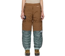 Brown & Blue The North Face Edition Down Trousers