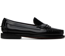 Black Dan Triple Fringe Loafers