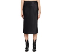 Black Isaak Midi Skirt